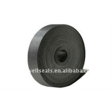 corrugated graphite tape with adhesive coating